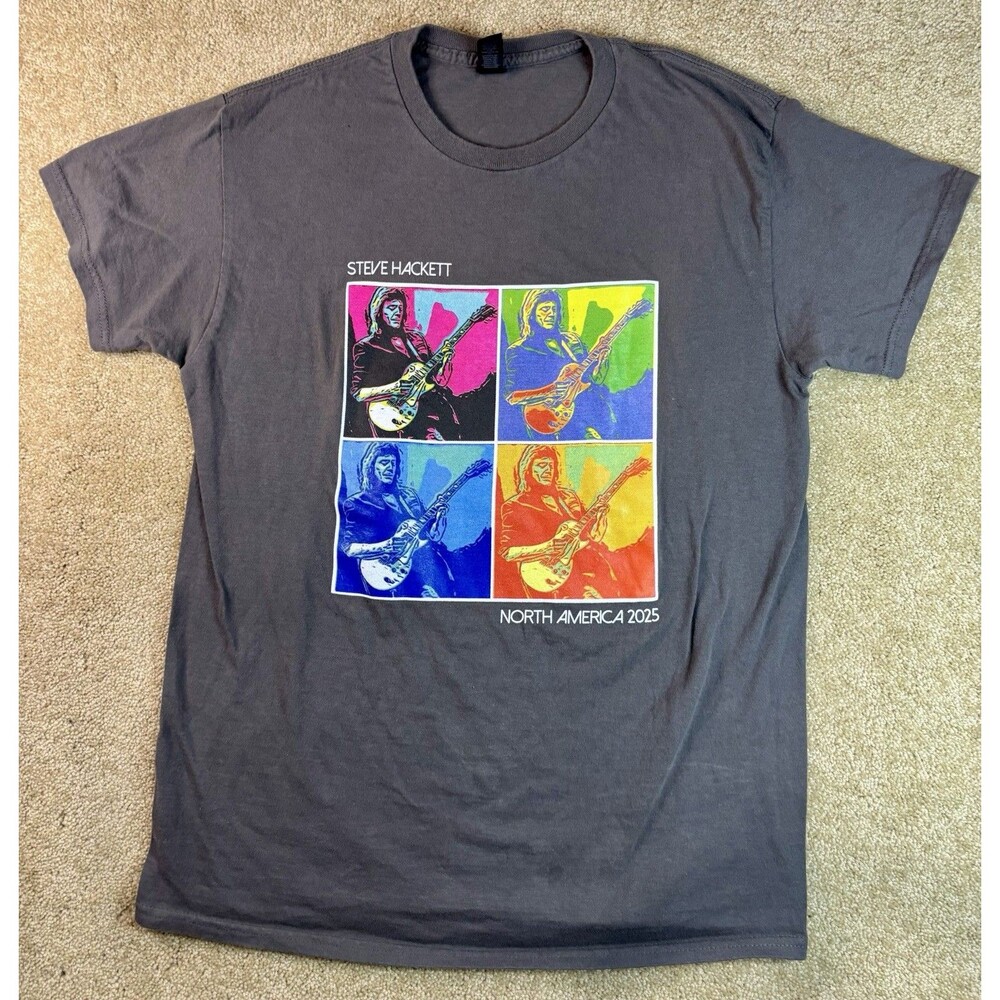 Steve Hackett Concert T-Shirt North American Tour 2024 Men's Medium Hard To Find